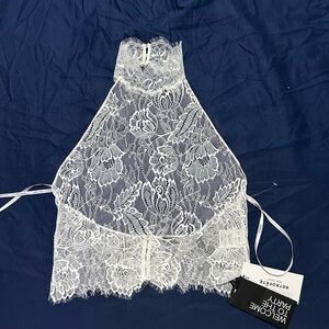 Retrofête Violet Lace Top